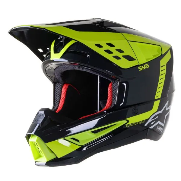 CASCO ALPINESTARS SM5 BEAM BLACK ANTHRACITE YELLOW FLUO 