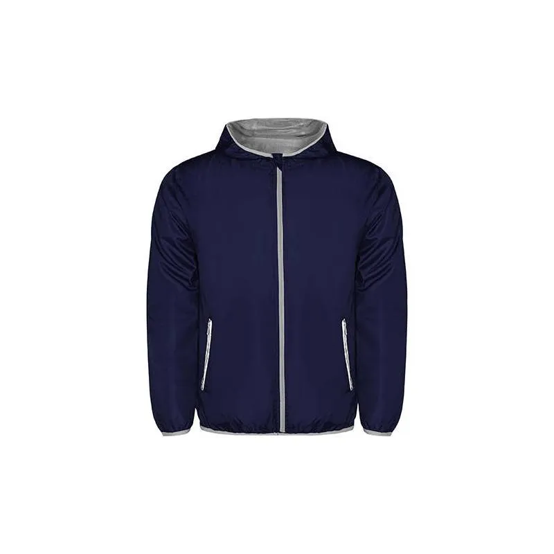 Chubasquero unisex con cremallera y capucha Angelo