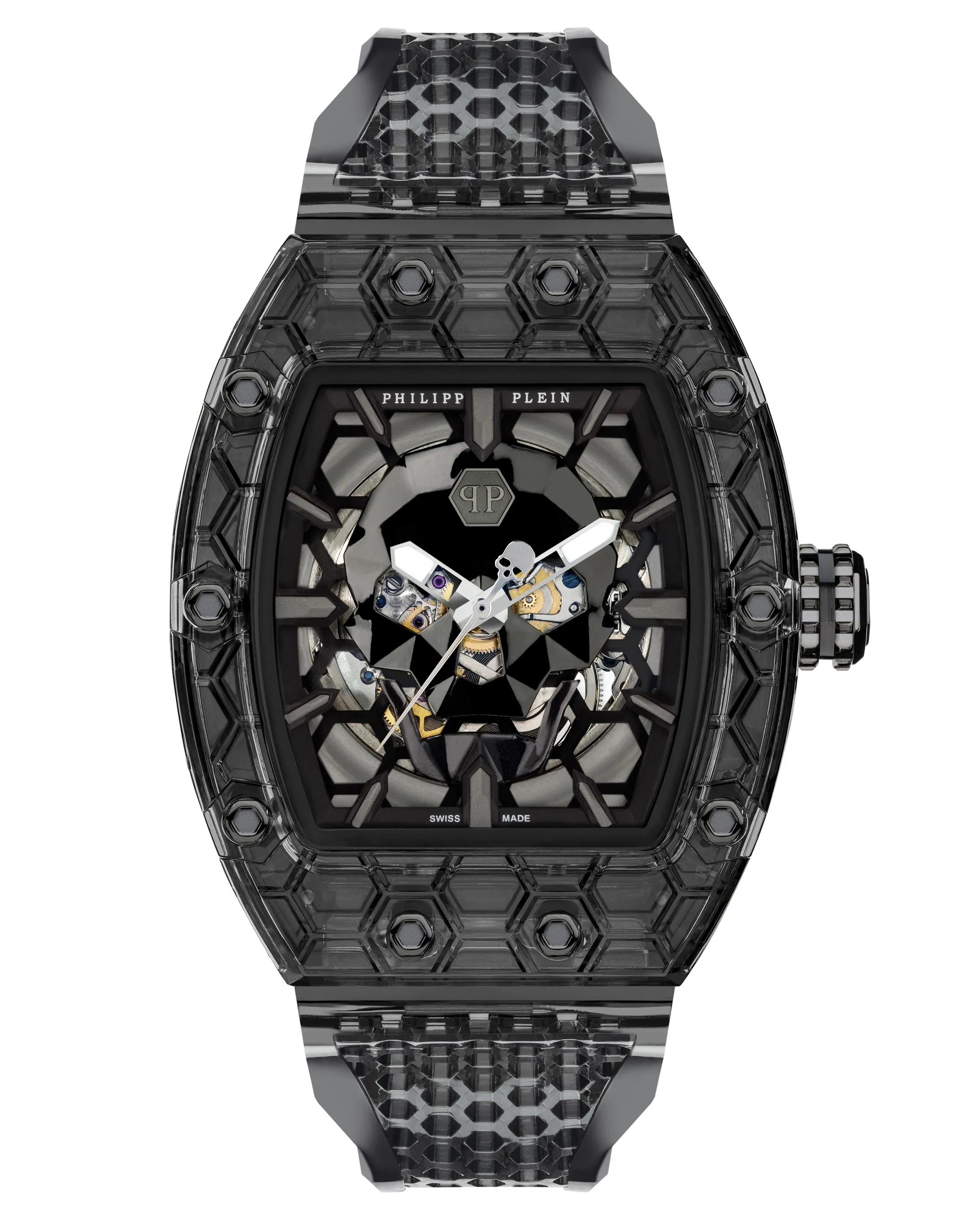 CRYPTO KING BLACK CRY$TAL GHOST WATCH