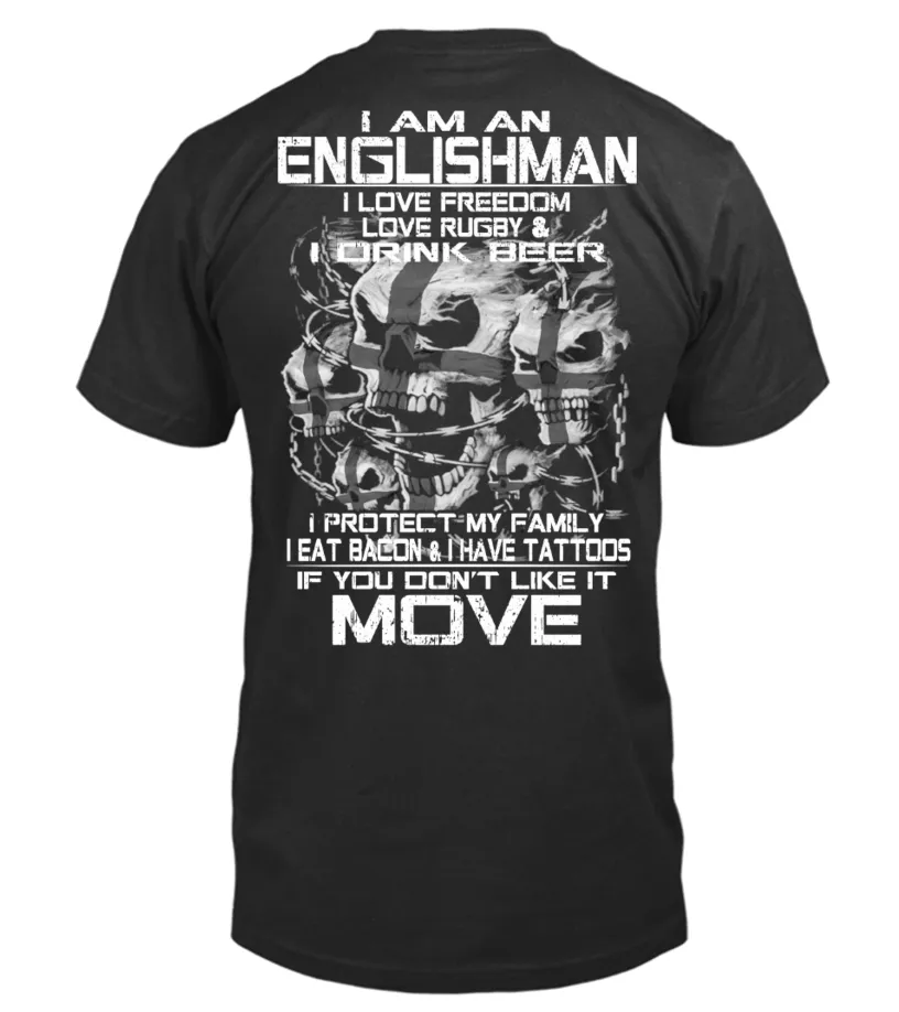 I'M AN ENGLISHMANLOVE RUGBY CAMISETA CUELLO REDONDO UNISEX