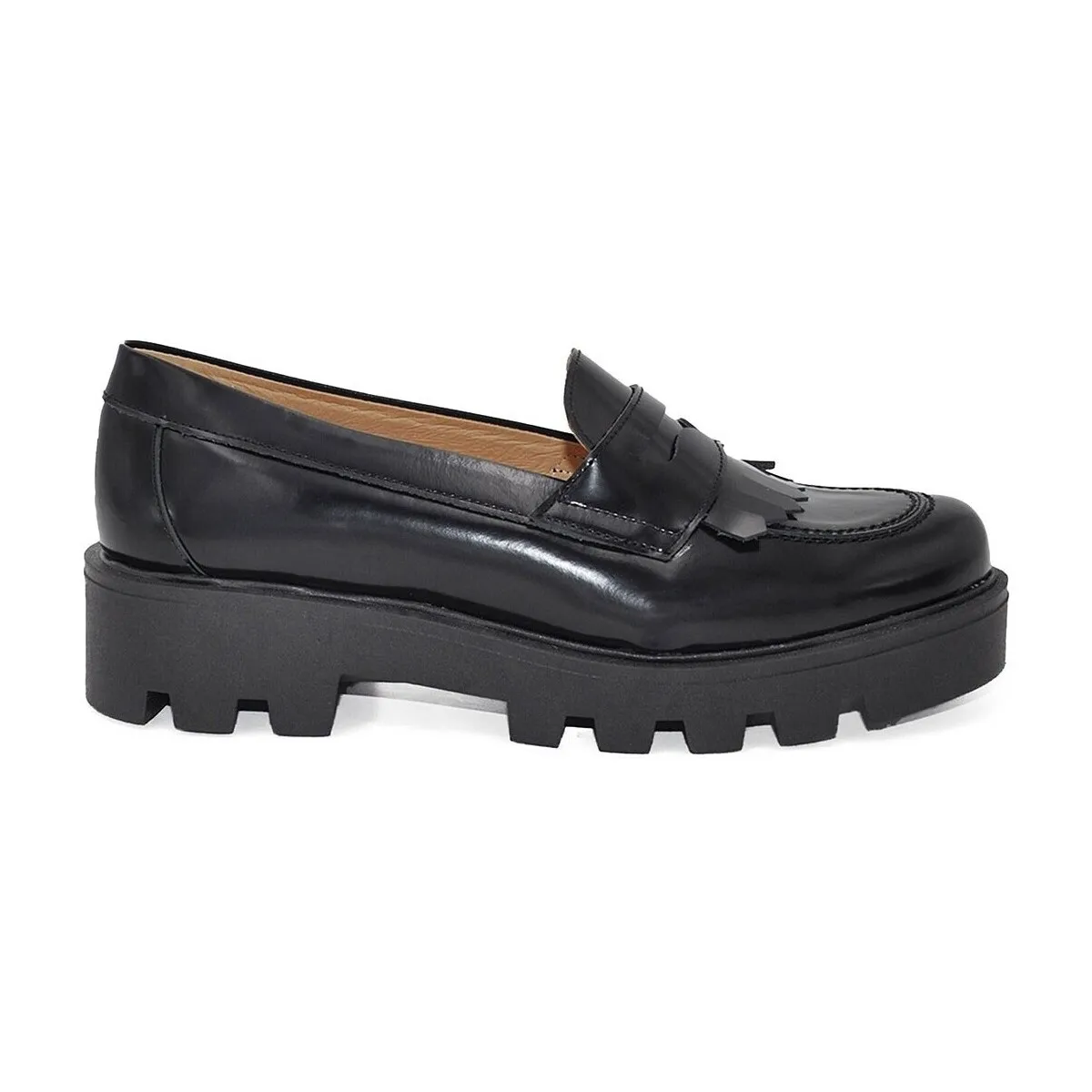 Mocasines casual negros de piel by CBP