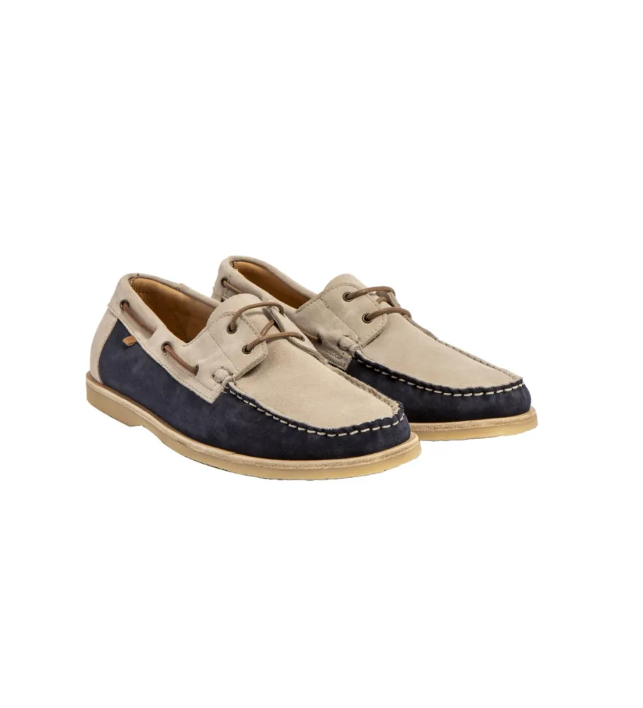 Mocasines de Piel N5963 Plantae marino, beige