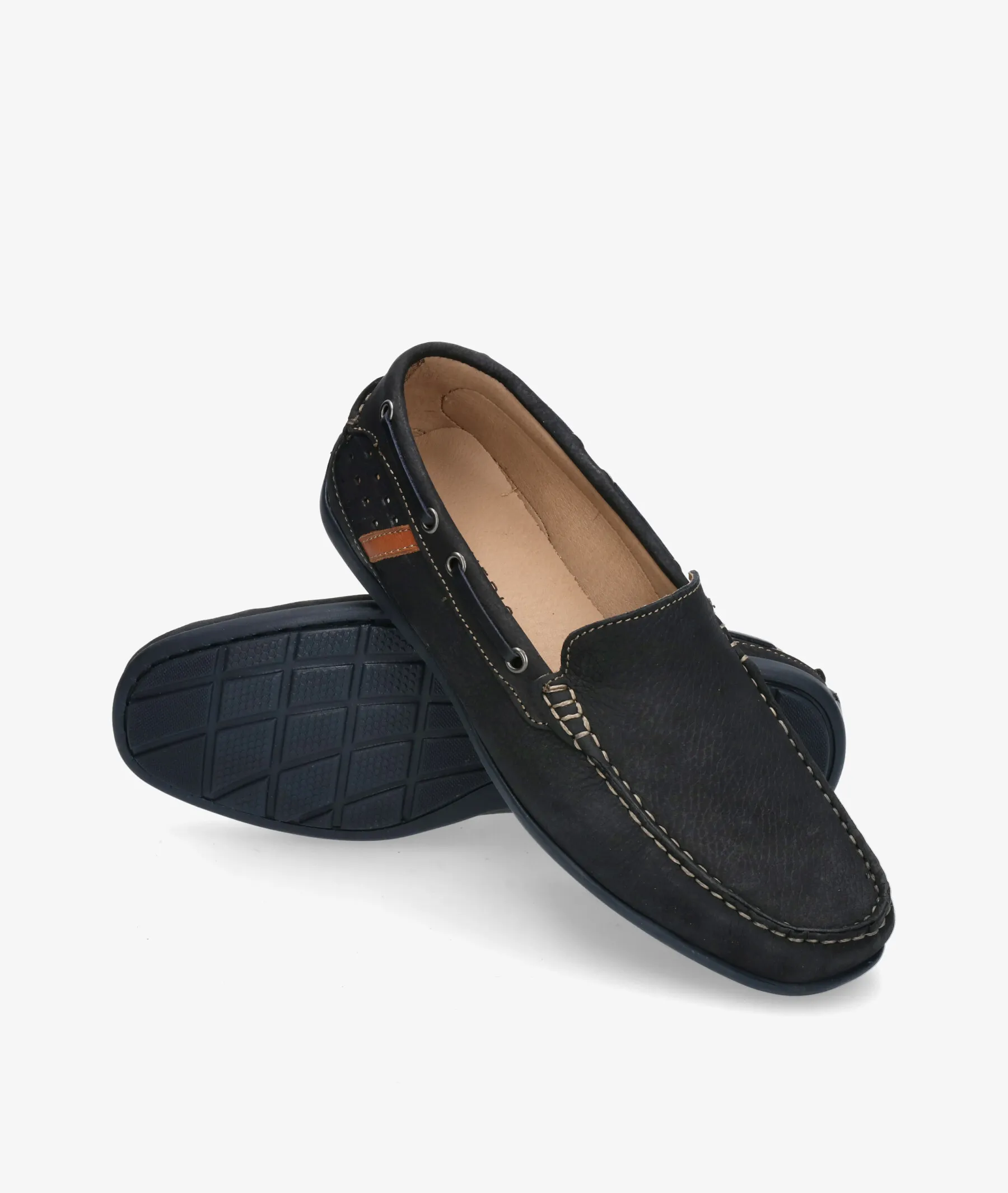 Mocasines Traveris 31133 en nobuck azul