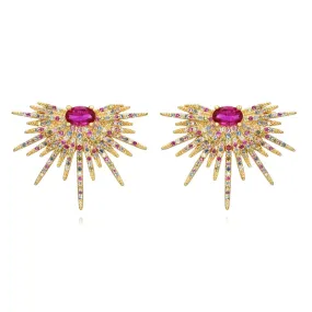 Pendiente Celebrity Multicolor Oro (PAR)