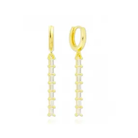 Pendiente Clamart Blanco Oro