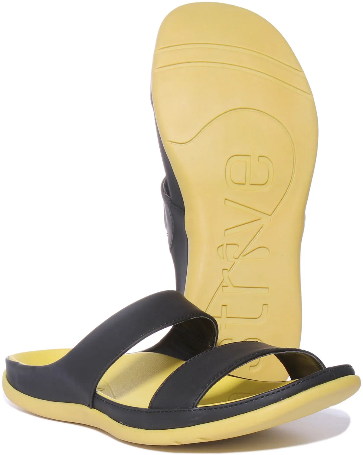 Strive Chia Sandalia de piel con punta abierta para mujer en blanco