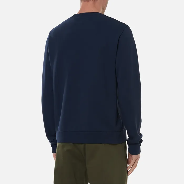 Sueter Hackett crew neck long sleeve sweater with logo Navy