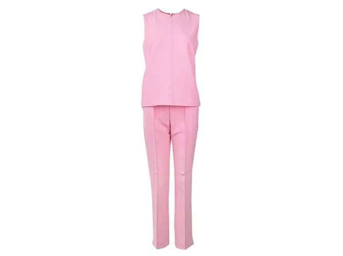 Victoria, Pantalones Victoria Beckham con detalle de rayas Rosa 
