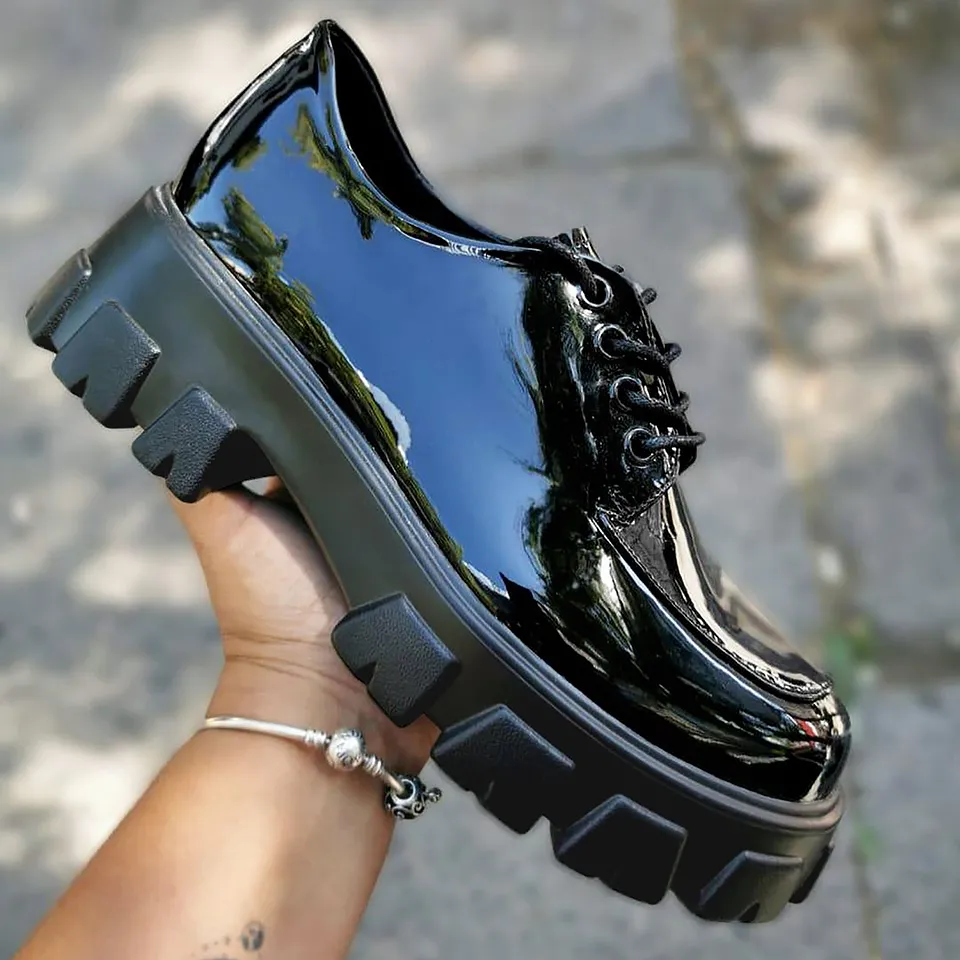 Zapato Mujer Mocasín Charol